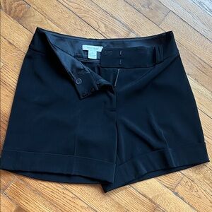 White House Black Market Elegant Black Bermudas